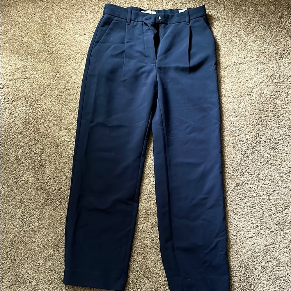 Abercrombie & Fitch Blue Dress Pants Straight-Leg Professional